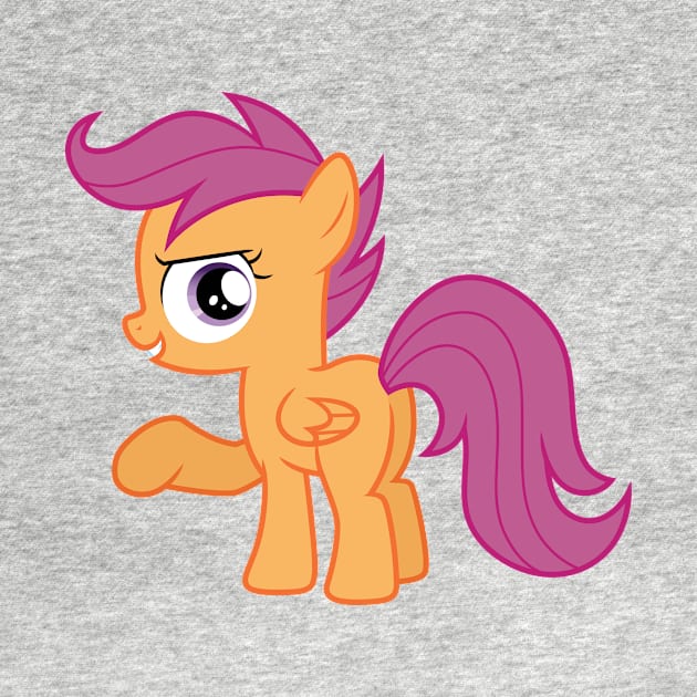 Scootaloo little nudge by CloudyGlow